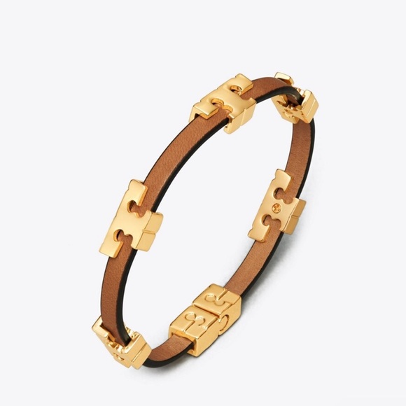 TORY BURCH SERIF-T SINGLE WRAP BRACELET -NWT - Picture 1 of 2